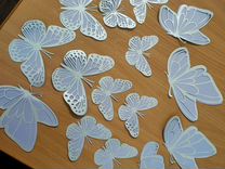 Наклейки бабочки декоративные 3Д