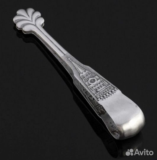 Щипцы для сахара Спасская башня, мельхиор, СССР