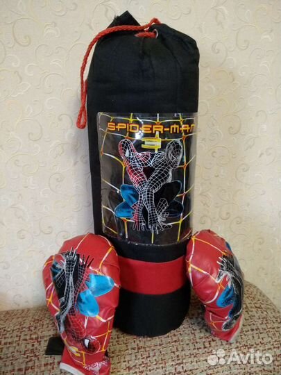 Боксерский набор детский,с рисунком Человек-паук