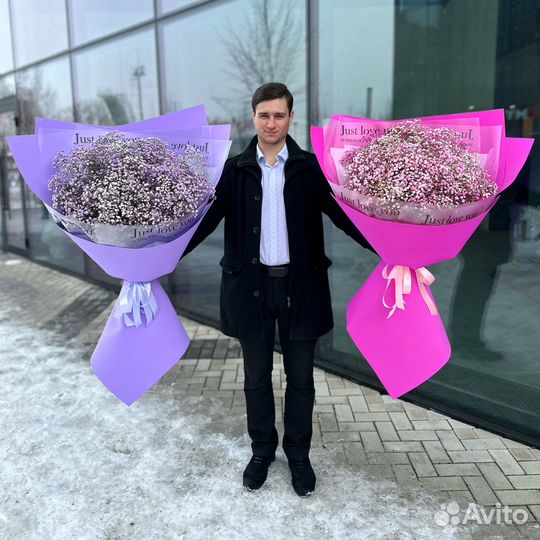 Букет-Гигант из Гипсофилы