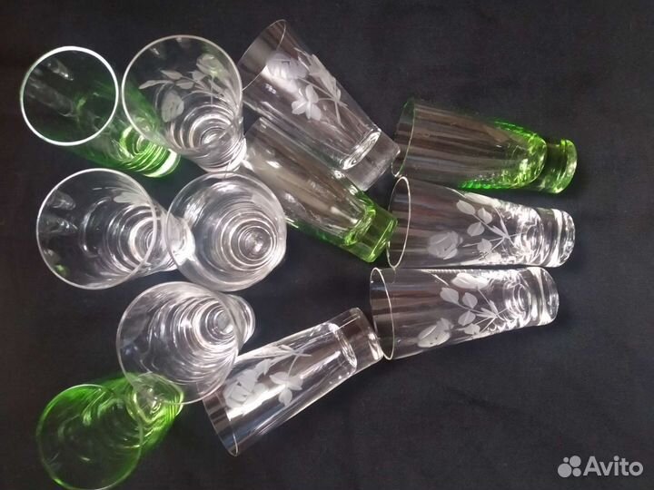 Хрустальные стопки, из 80 х