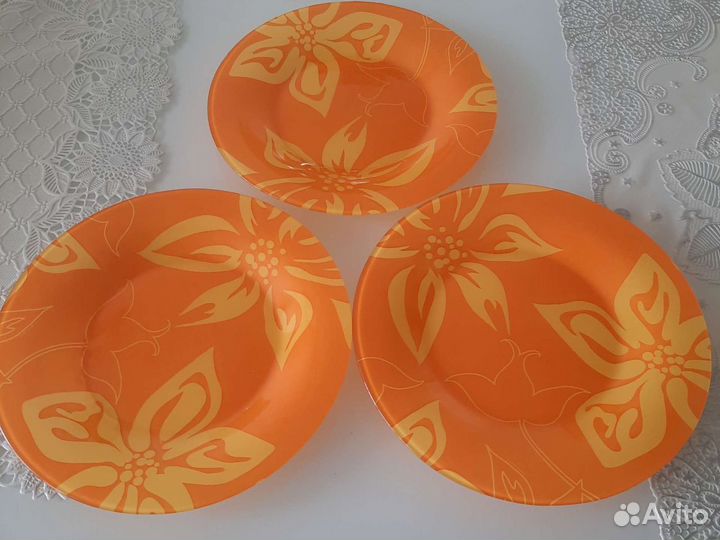 Тарелки диам.20см.(франция) luminarc3шт