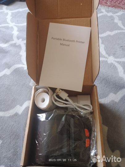 Мобильный чековый термопринтер блютуз