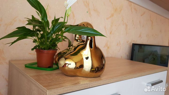 Копилка Грудь золотистый цвет 20 см