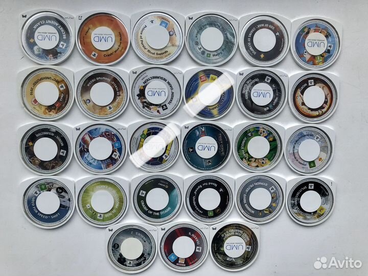 Много игр для PSP (Portable) (76 дисков) /Лицензия