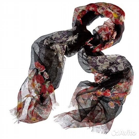 Платок Pashma Red Floral Print