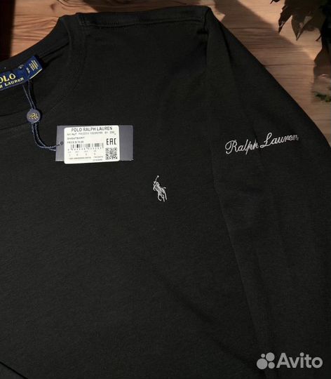 Лонгслив Polo Ralph Lauren черный Турция