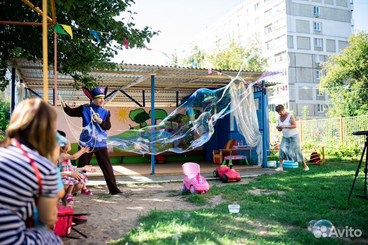 Шоу мыльных пузырей