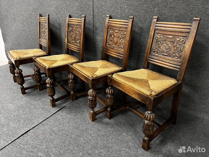 Старинный гарнитур из 2-х кресел и 4-х стульев