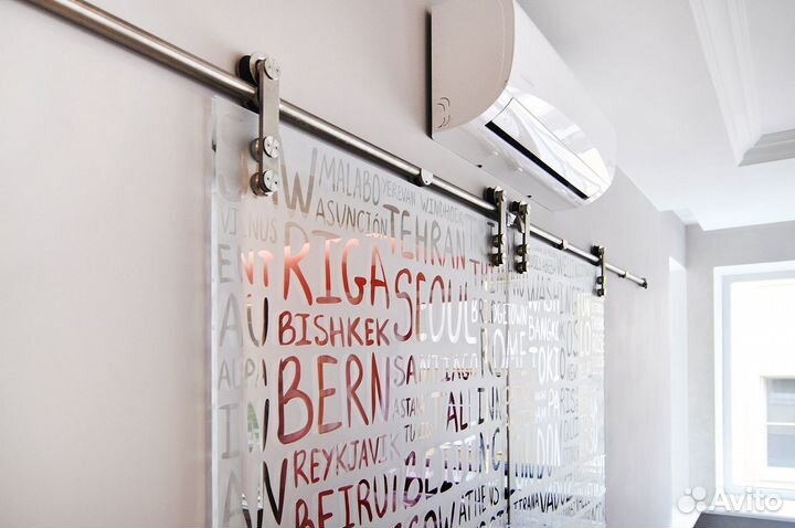 Перегородка стеклянная