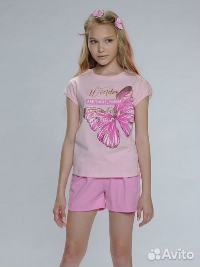 Комплект (шорты+футболка) Pelican 128 трикотаж