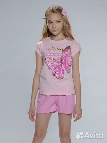 Комплект (шорты+футболка) Pelican 128 трикотаж