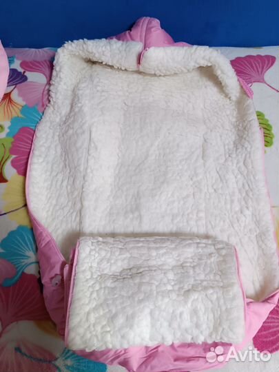 Зимний конверт в коляску на овчине