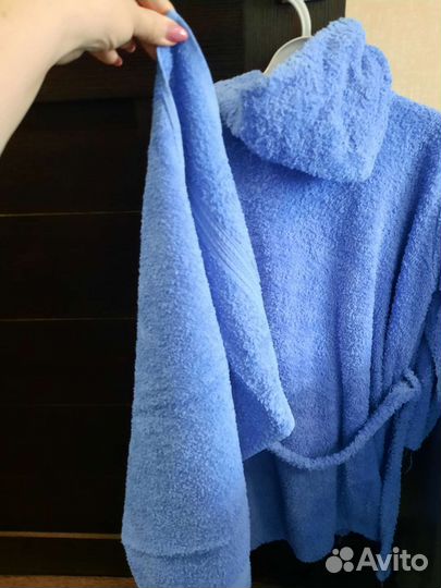 Детский махровый халат 6-8 лет + полотенце
