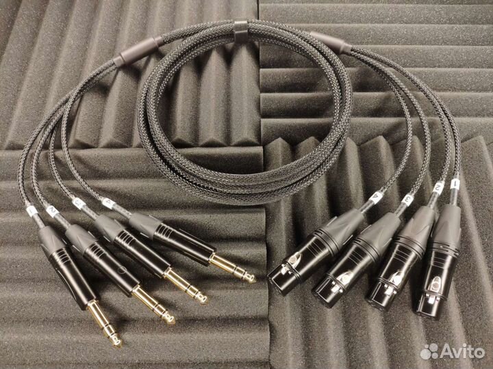 Мультикор 4 Xlr гн. На 4 Jack 6,3 st Tasker C404