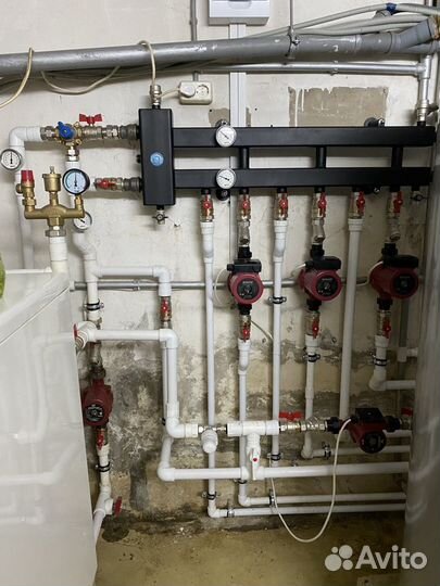 Монтаж отопления, водоснабжение