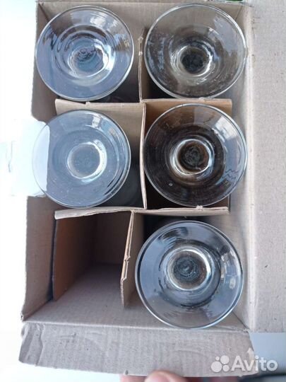 Бокалы для шампанского новые 5шт