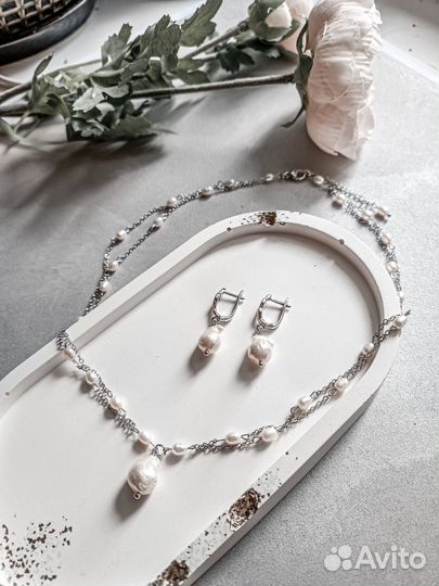 Колье чокер из натуральных камней