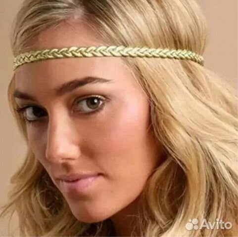 Ободок на резинке для прически в греческом стиле