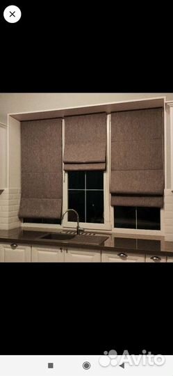 Пошив штор, римских штор, чехлов на мебель