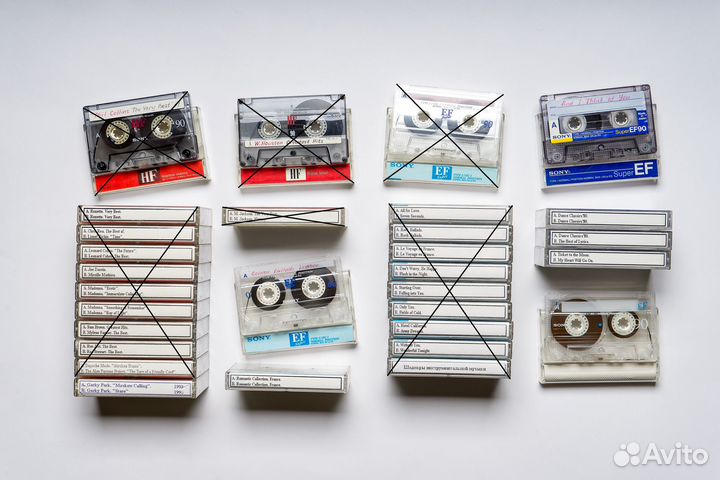 Аудиокассеты записанные 1980-х и 1990-х годов