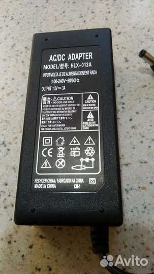 Сетевой блок питания адаптер AC/DC 12V 3A