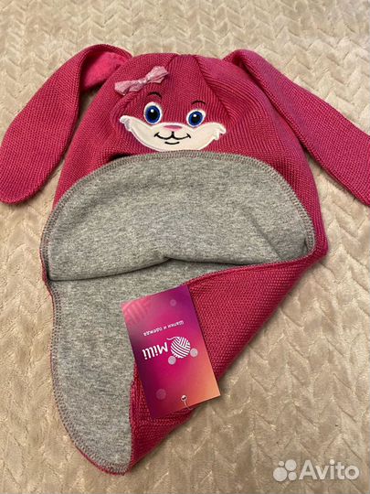 Шапка шлем осень весна 4-5 лет