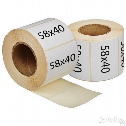 Термоэтикетки 58х40 и 75х120