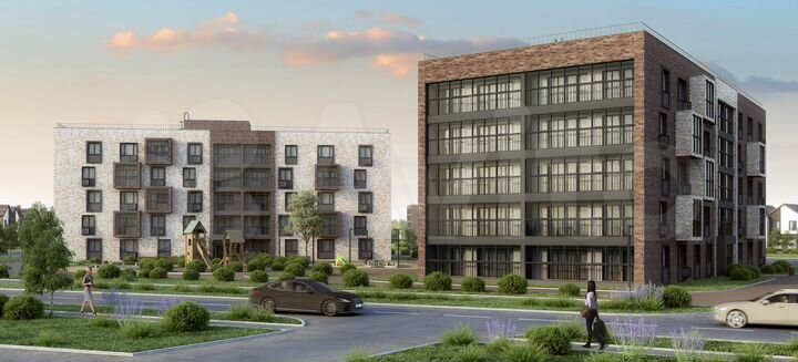 3-к. квартира, 87,4 м², 2/5 эт.