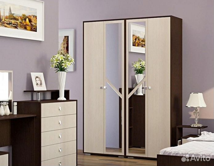 Шкаф 4-х створчатый Саломея с доставкой