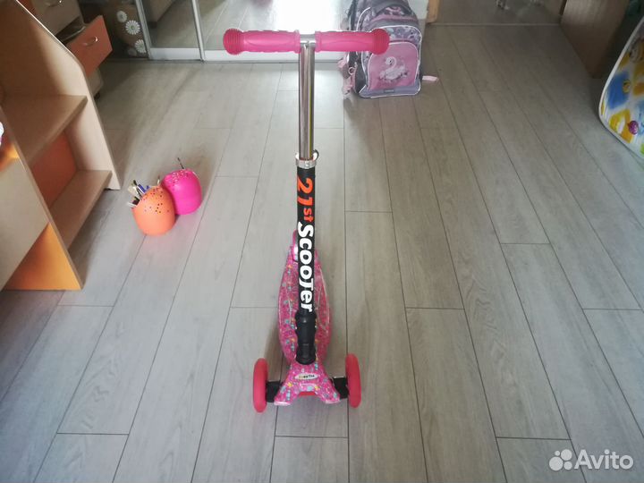 Самокат Scooter 21st (розовый)