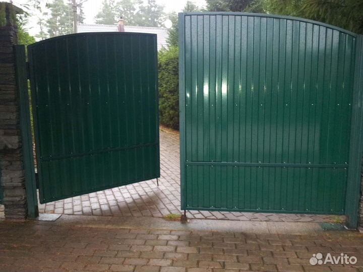 Ворота из профлиста на участок