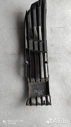Решётка в бампер левая Volkswagen Passat b5