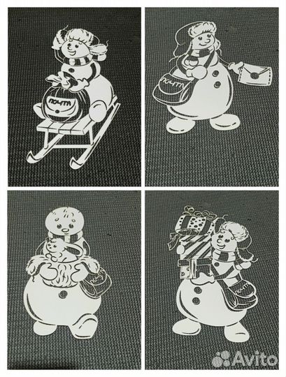 Бумажное украшение на окна формата А4