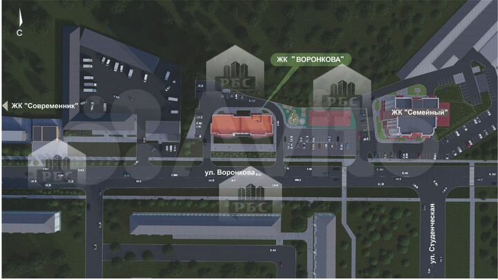 Квартира-студия, 28,7 м², 9/16 эт.