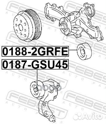 Ролик натяжной toyota camry ACV40/GSV40 2006-20