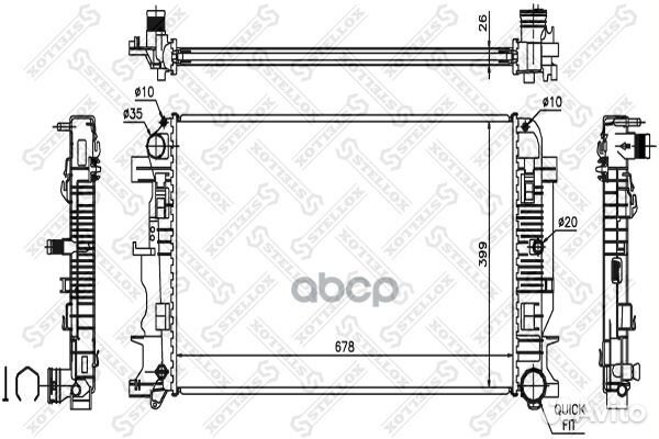 Радиаторы сист.охлажденияstellox 1026552SX Ste