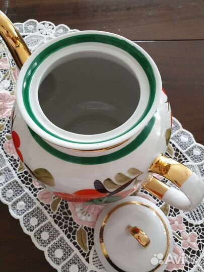 Чайник заварочный большой фарфоровый СССР