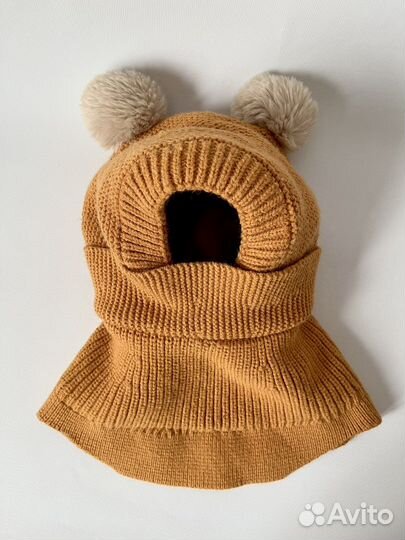 Шапка 2 шт разные зимняя / деми 2-4г