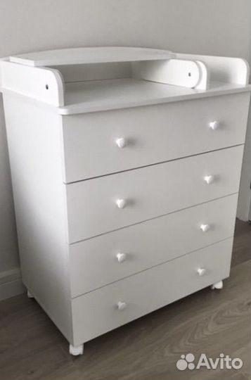 Кроватка с 2 маятниками Пеленальный комод