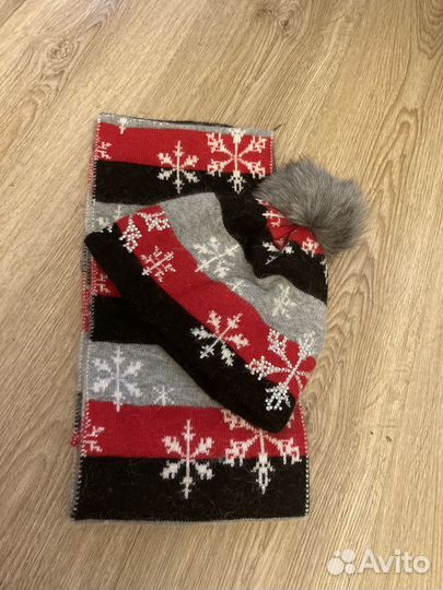 Комплект,шапка и шарф