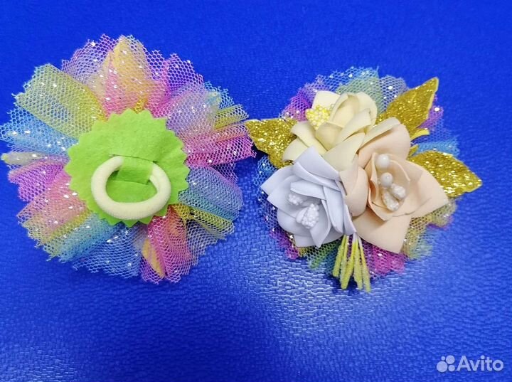 Банты на резинке. Ручная работа
