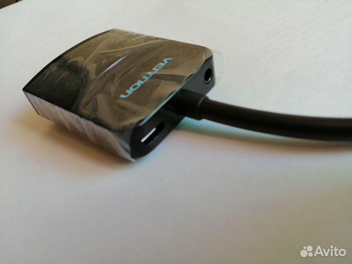 Переходник-Vention hdmi-vga + звук + доп.питание