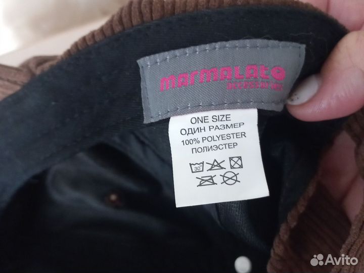 Кепка бейсболка вельветовая женская