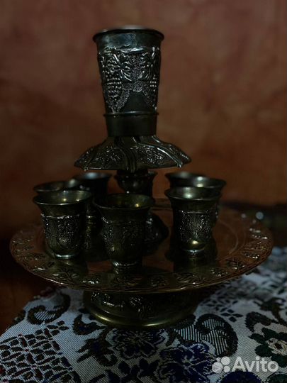 Набор винтажный винный Фонтан