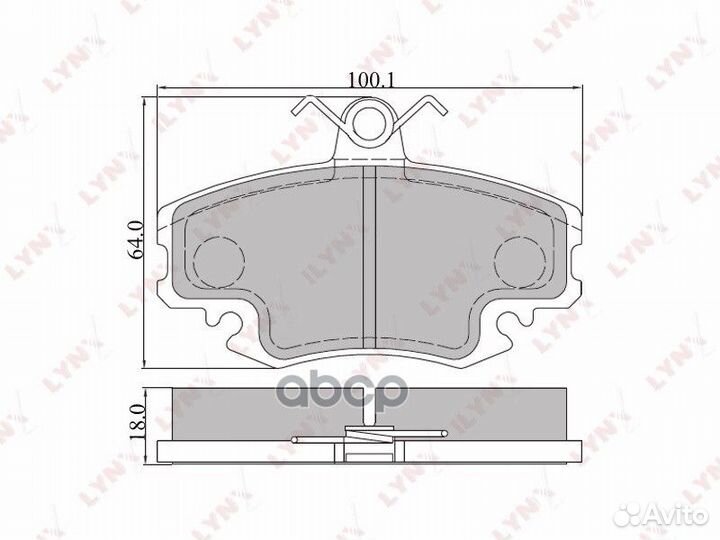 Колодки тормозные дисковые перед LCV BD6301