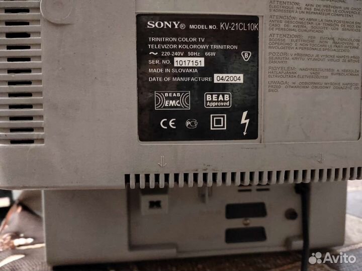 Телевизор Sony рабочий