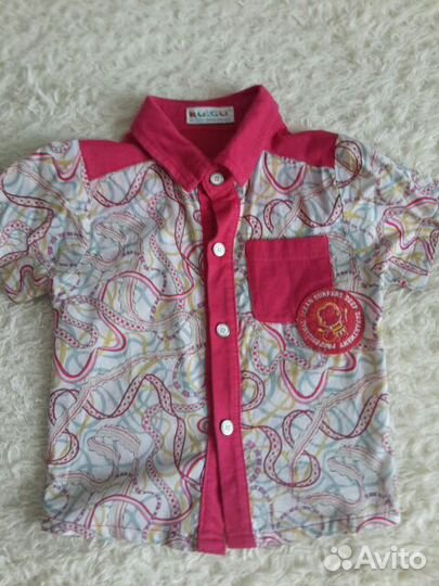 Рубашки на мальчика 1-2 года