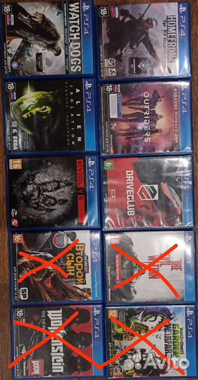 Игры на дисках для ps4