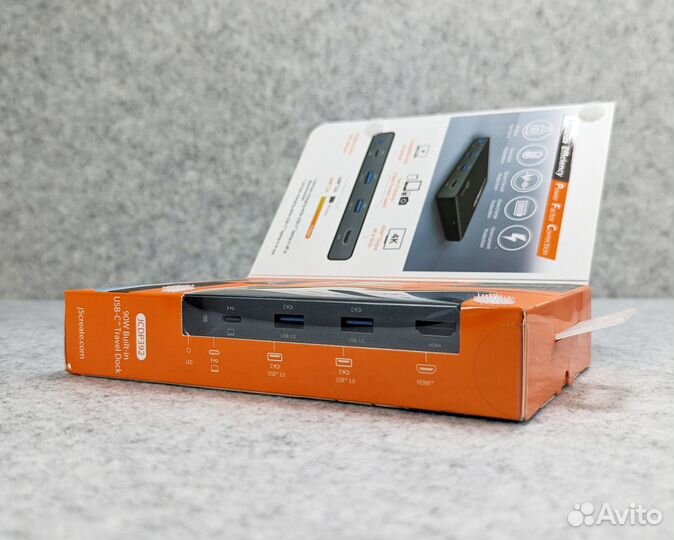 J5create докстанция usb С + зарядка 90w